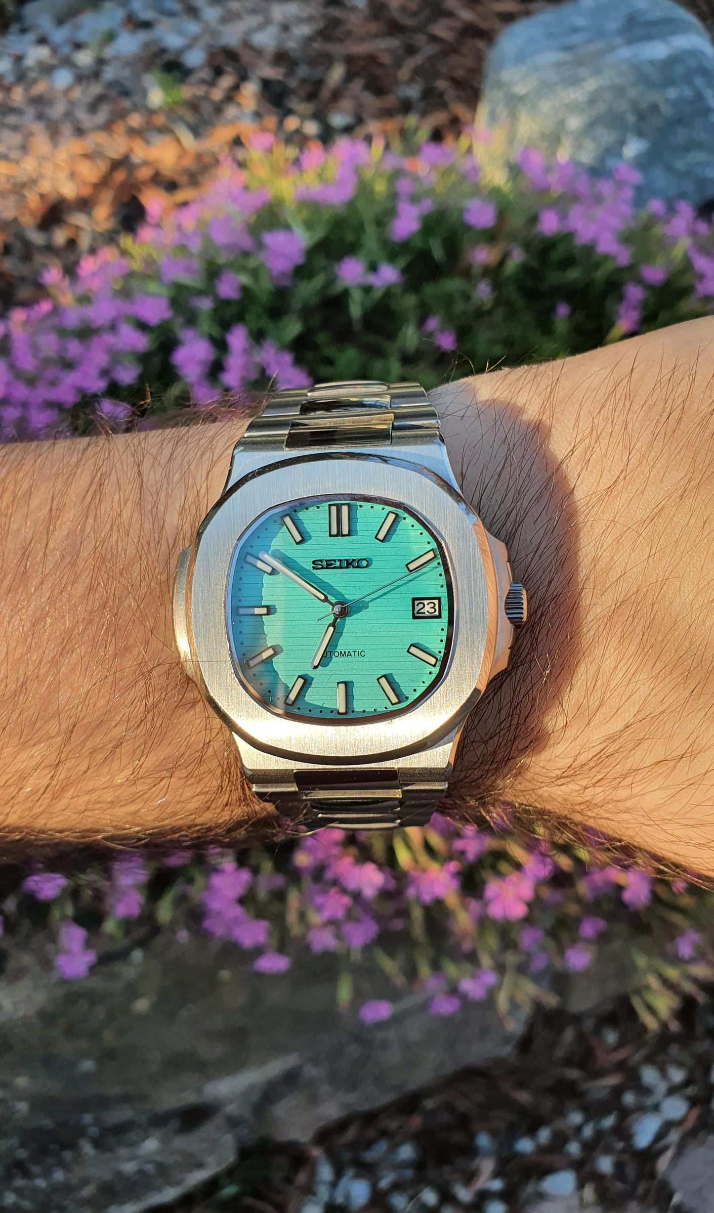 Seiko Nautilus Mod – Tiffany Blue, Black, Green & Brown Dial